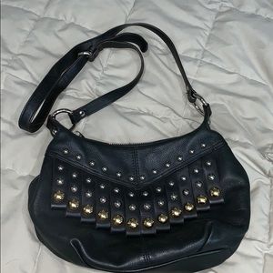 B Makowsky Leather Shoulder Bag